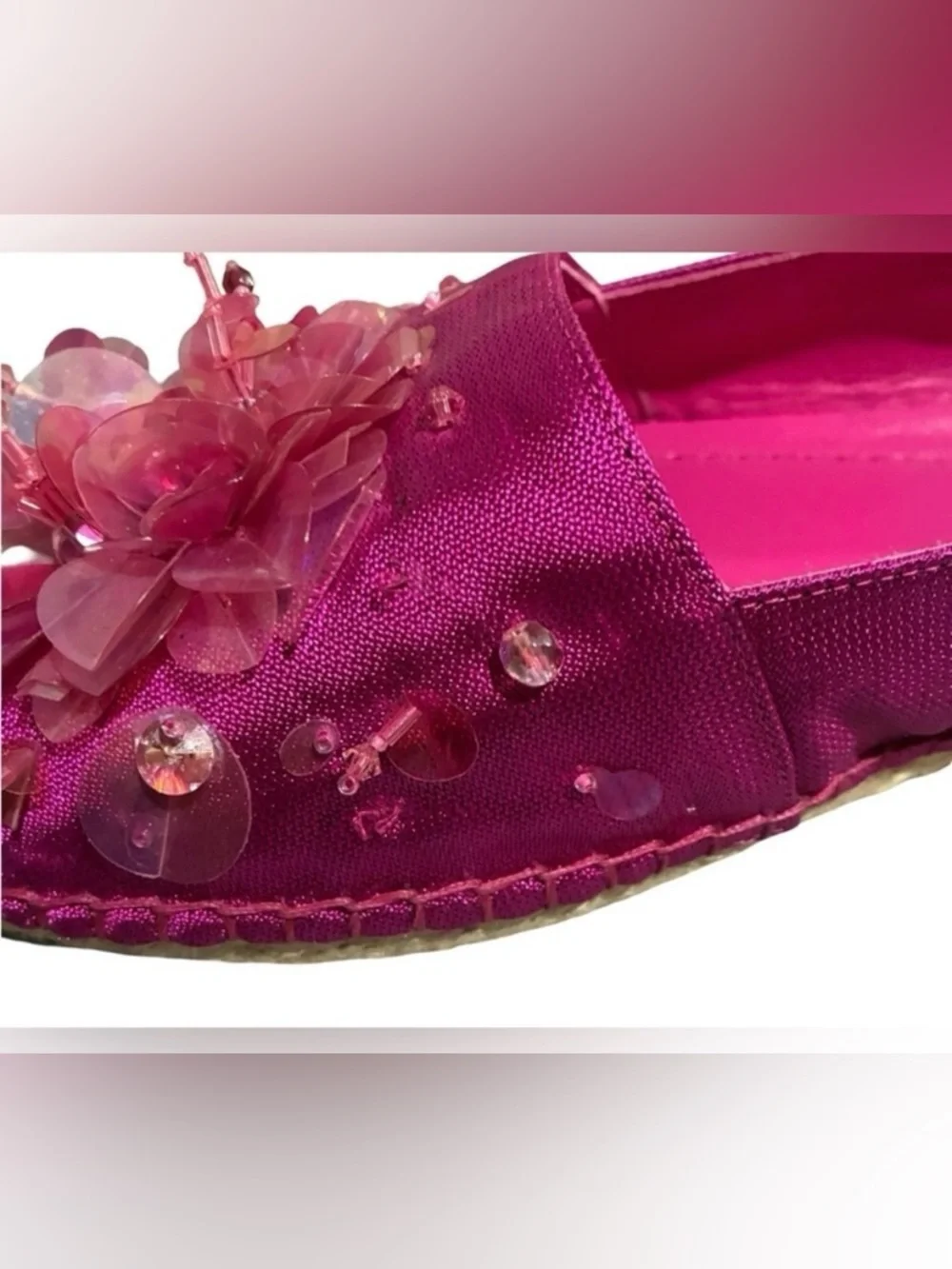 Dior Fushia Embellished
Espadrille Flats Pink
Authentic size 8.5 - Picture 8 of 12